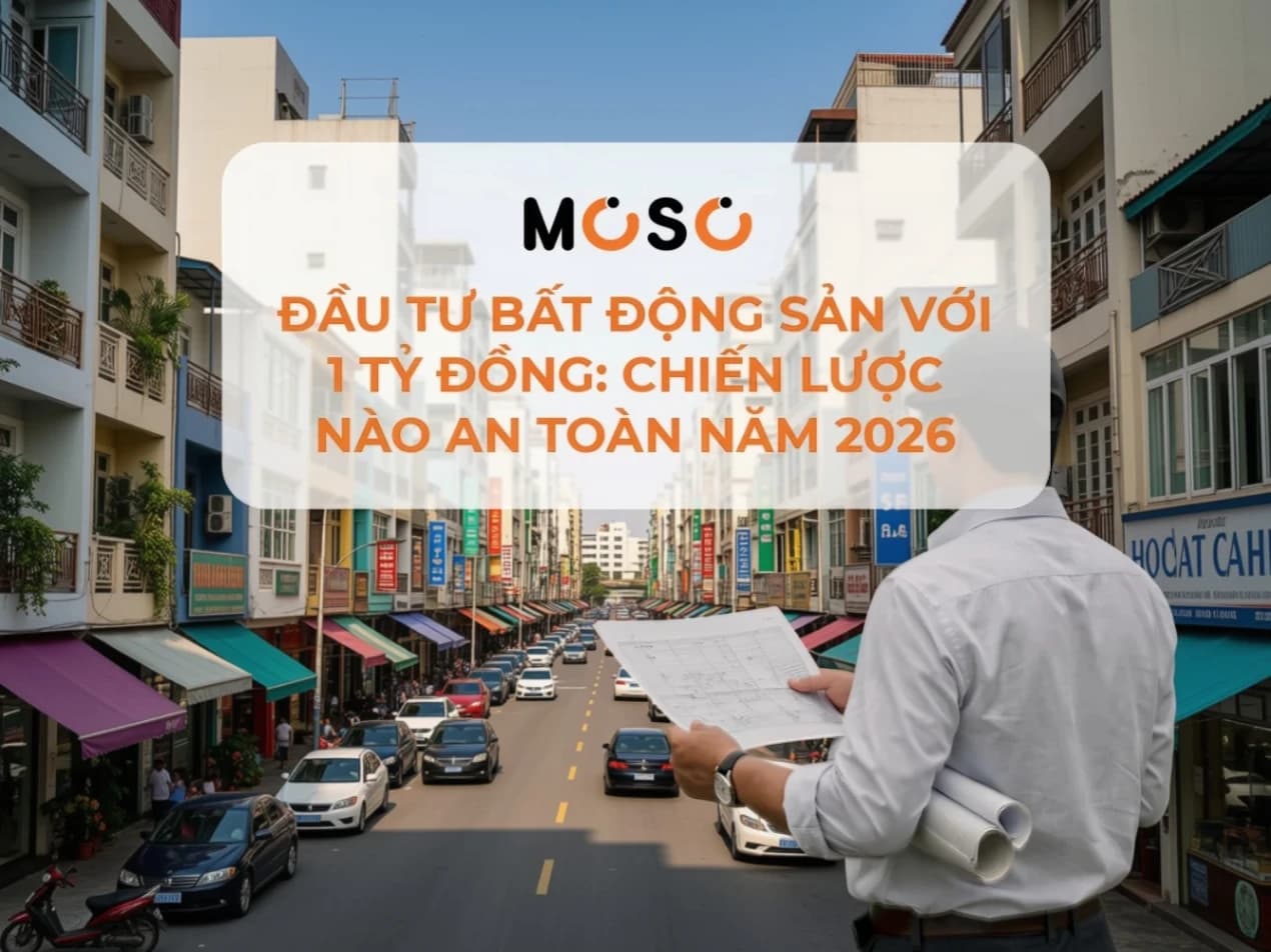 Đầu tư bất động sản với 1 tỷ đồng: Chiến lược nào an toàn năm 2026 Đầu tư bất động sản với 1 tỷ đồng: Chiến lược nào an toàn năm 2026