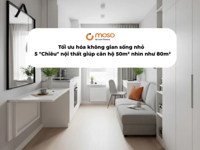 Tối ưu hóa không gian sống nhỏ - 5 "Chiêu" nội thất giúp căn hộ 50m² nhìn như 80m²