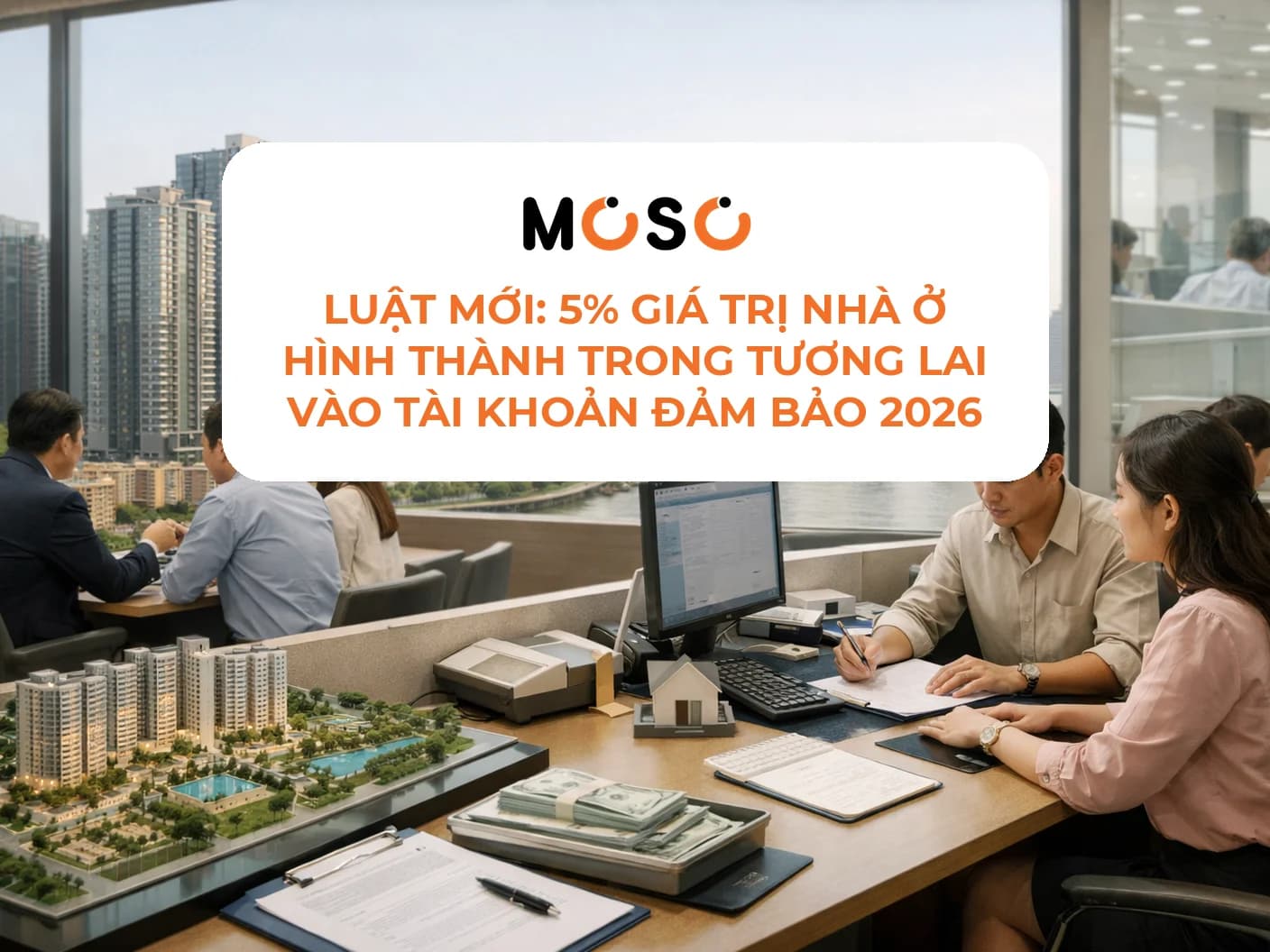 Luật mới giữ lại 5% giá trị nhà ở vào tài khoản đảm bảo 2026 Luật mới giữ lại 5% giá trị nhà ở vào tài khoản đảm bảo 2026